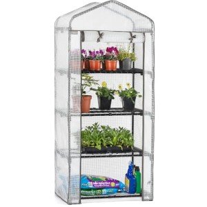 Christow 4-Tier Portable Mini Greenhouse