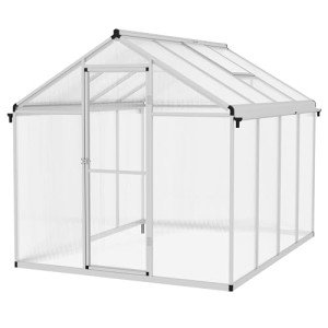 Outsunny 6x8ft Polycarbonate Walk-In Greenhouse