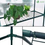 VOUNOT Walk-In Greenhouse with Roll-Up Door