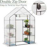 Christow Large Walk-In Greenhouse with Shelves
