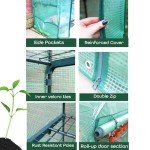 4-Tier Wide Greenhouse with Roll-Up Door