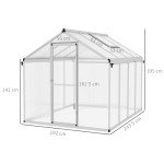 Outsunny 6x8ft Polycarbonate Walk-In Greenhouse