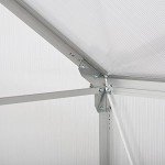 Outsunny 6x6 FT Walk-In Greenhouse with Sliding Door