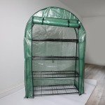 4-Tier Wide Greenhouse with Roll-Up Door