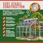 Gardebruk® 6x8ft 'Sunlight' Polycarbonate Greenhouse