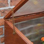 Rowlinson Mini Hardwood Greenhouse, Brown, 120x63x144 cm