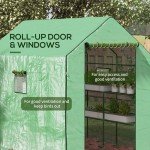 Outsunny 3-Tier Walk-In Greenhouse with Mesh Windows