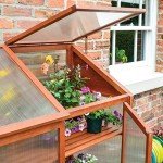 Rowlinson Mini Hardwood Greenhouse, Brown, 120x63x144 cm