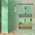 Outsunny 3-Tier Walk-In Greenhouse with Mesh Windows