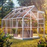 Gardebruk® 6x8ft 'Sunlight' Polycarbonate Greenhouse