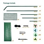 Walk-In Greenhouse with 6 Shelves and Cover