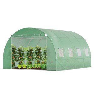 VOUNOT 4x3m Walk-In Poly Greenhouse Tent