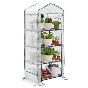 Bramble 4-Tier Compact Greenhouse for Small Gardens