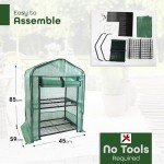 DIVCHI 2-Tier Heavy Duty Mini Greenhouse