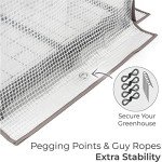 4-Tier Outdoor Greenhouse with Reinforced Cover