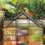 Outsunny Adjustable Roof Polycarbonate Greenhouse