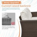 3-Piece Rattan Outdoor Sofa Set with Table