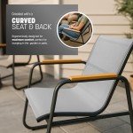 4-Piece Modern Mesh Garden Furniture Set