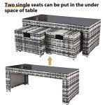 8-Seater Rattan Garden Corner Sofa Set