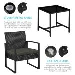 Yaheetech 3-Piece Rattan Outdoor Furniture Set