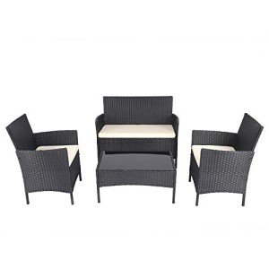Chicreat Polyrattan Lounge Set for Indoor/Outdoor