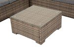 Luxury 5-Seater Black Rattan Garden Lounge Set