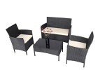 Chicreat Polyrattan Lounge Set for Indoor/Outdoor