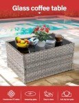 Grey Rattan 4-Piece Outdoor Furniture Set