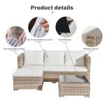 Acorn Living Rattan Outdoor Furniture Set for 4