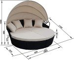 Bali 3-Piece Patio Rattan Lounger Set