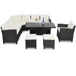 CASARIA® Rattan Garden Furniture Set - 9 Seater