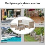 Acorn Living Rattan Outdoor Furniture Set for 4