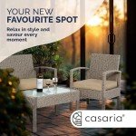 7-Piece Weatherproof Polyrattan Garden Furniture Set