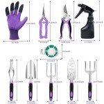 11-Piece Heavy-Duty Garden Tools Set with Bag