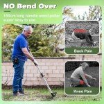 LAWFYMORI Long Handle Weed Puller Tool 150cm