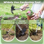 LAWFYMORI Long Handle Weed Puller Tool 150cm