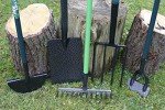 5-Piece Gardening Tool Set: Shovel, Fork, Rake, Hoe, Edger