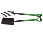 Carbon Steel Gardening Tool Set - Fork & Spade