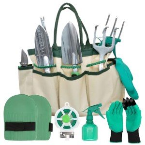 11-Piece Heavy Duty Garden Tool Set with Bag