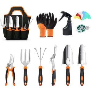 11-Piece Heavy-Duty Garden Tool Set