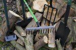 5-Piece Gardening Tool Set: Shovel, Fork, Rake, Hoe, Edger
