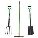 Garden Border Fork Spade Rake with Strong Handles