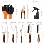 11-Piece Heavy-Duty Garden Tool Set