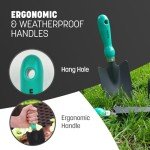 3-Piece Garden Tool Set with Carbon Steel Blades