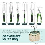 11-Piece Heavy Duty Garden Tool Set with Bag