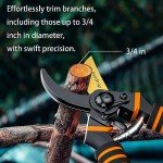 JiveSnip Titanium Bypass Pruning Shears for Gardens