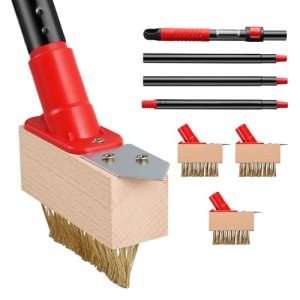 Mitclear Long Handle Weed Removal Brush Tool