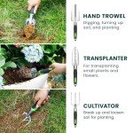 11-Piece Heavy Duty Garden Tool Set with Bag