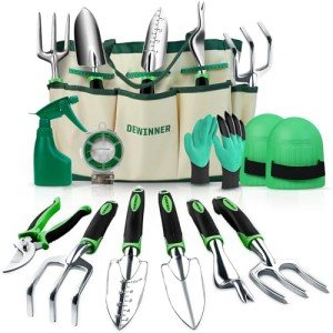 11-Piece Garden Tools Set with Tool Bag