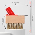 Mitclear Long Handle Weed Removal Brush Tool